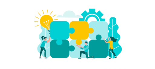 Illustration of business collaboration